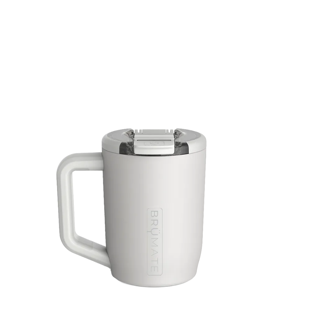 Back customization side of the BruMate Müv Mug 15 oz in Dune 