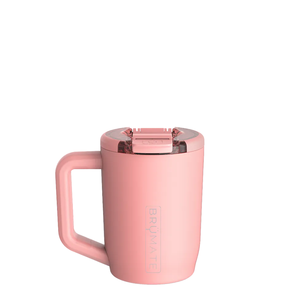 Back customization side of the BruMate Müv Mug 15 oz in Guava 