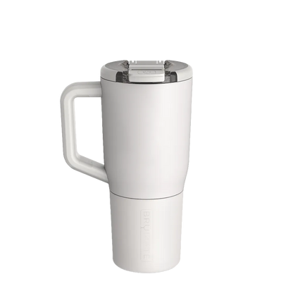 Back customization side of the BruMate Müv Mug 25 oz in Dune 
