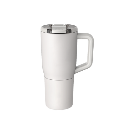 Front customization side of the BruMate Müv Mug 25 oz in Dune 