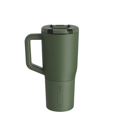 Back customization side of the BruMate Müv Mug 25 oz in OD Green 