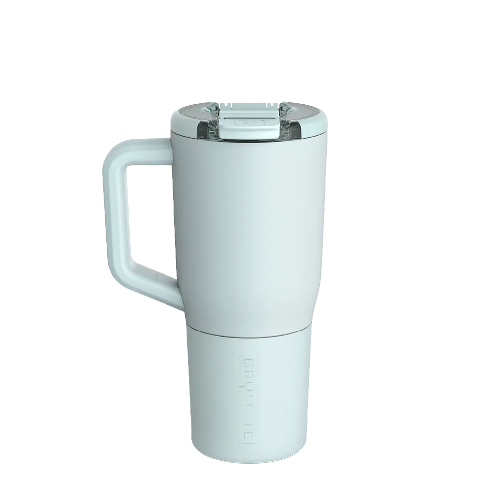 Back customization side of the BruMate Müv Mug 25 oz in Blue Agave 
