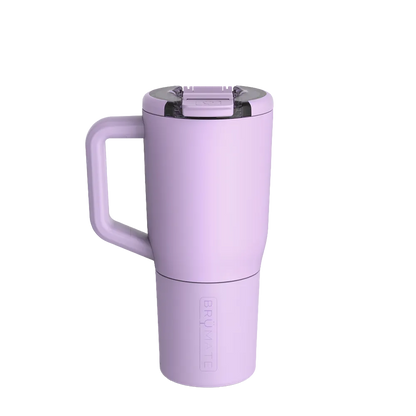 Back customization side of the BruMate Müv Mug 25 oz in Lavender 