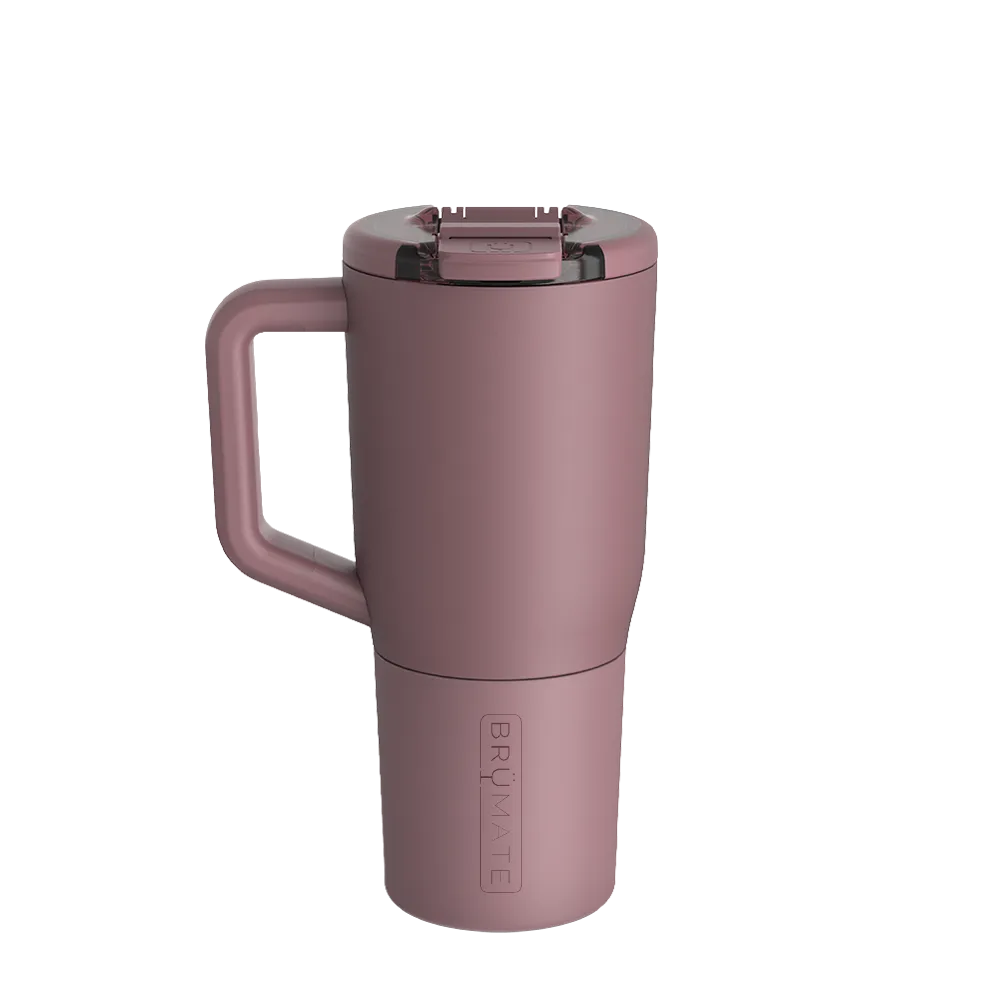 Back customization side of the BruMate Müv Mug 25 oz in Rose Taupe 