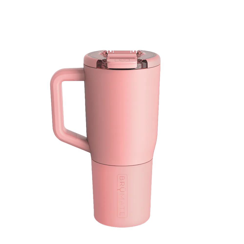 Back customization side of the BruMate Müv Mug 25 oz in Guava 