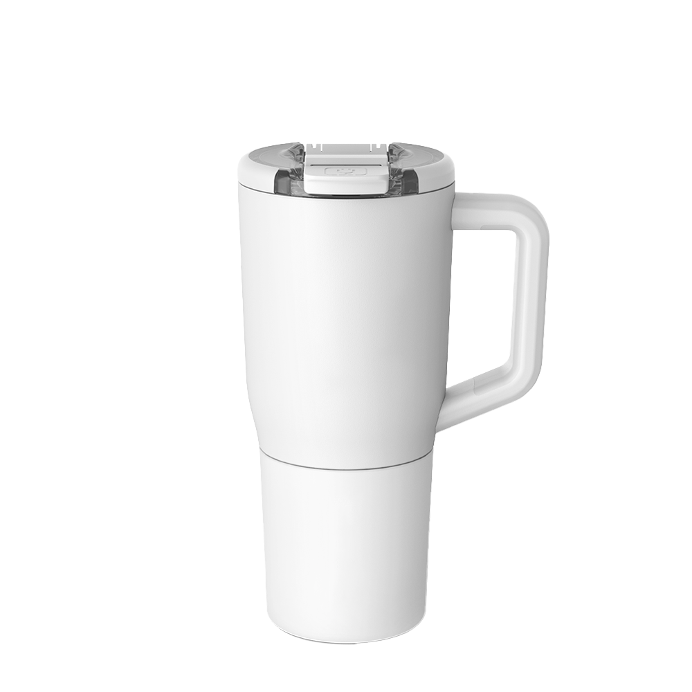 Front customization side of the BruMate Müv Mug 25 oz in Matte White 