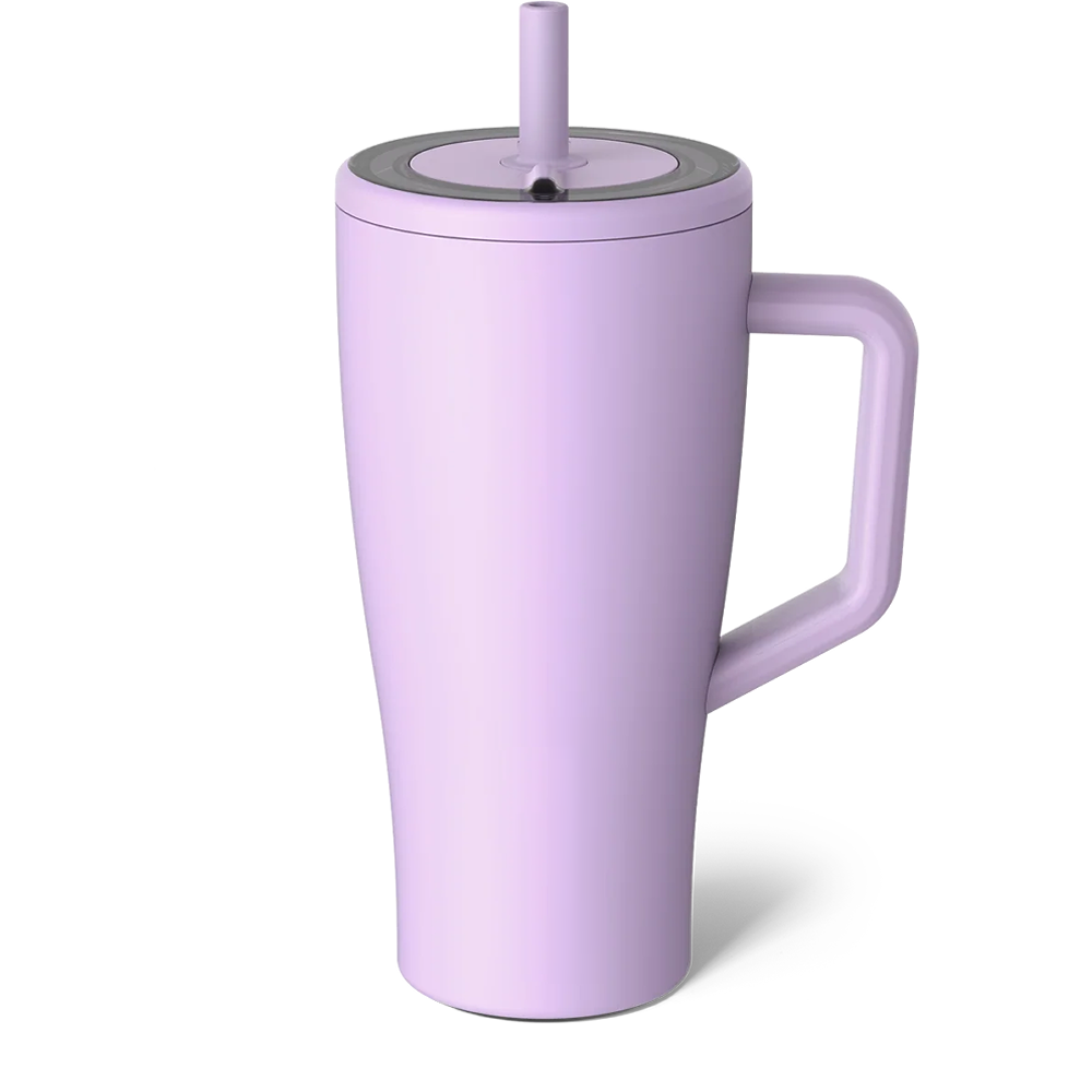 Front customization side of the BruMate Era Mug 30 oz in Lavender 