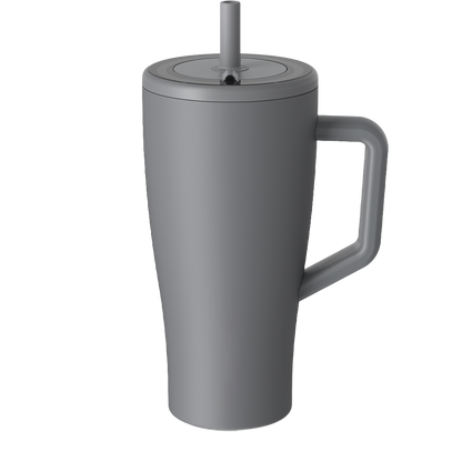 Front customization side of the BruMate Era Mug 30 oz in Matte Grey 
