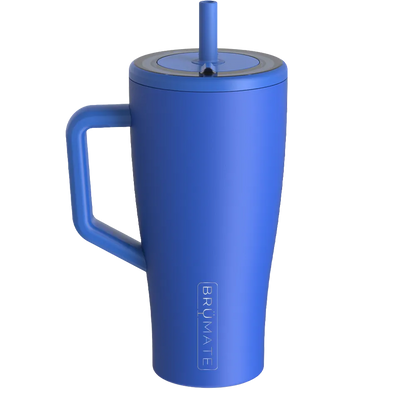 Back customization side of the BruMate Era Mug 30 oz in Matte Royal Blue 