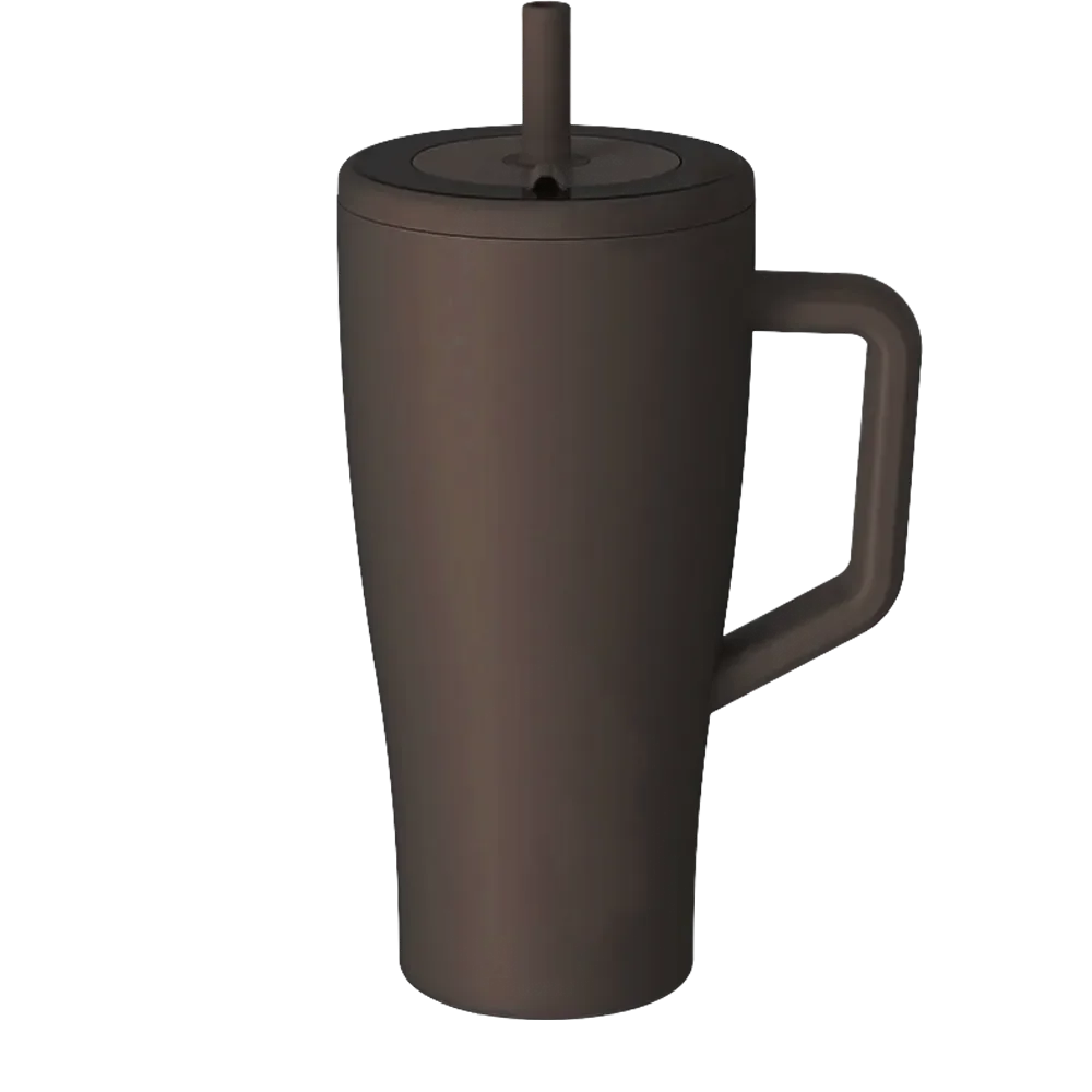 Front customization side of the BruMate Era Flip 30 oz in Java 