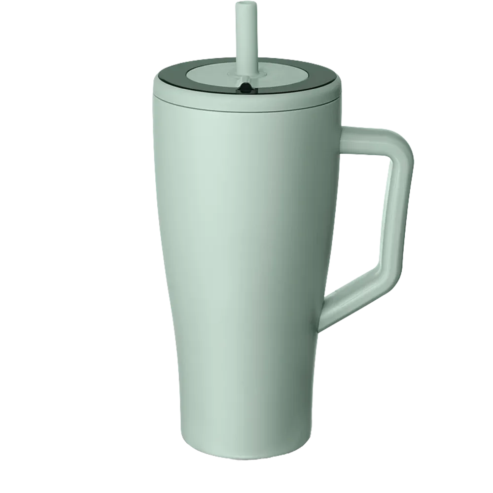 Front customization side of the BruMate Era Flip 30 oz in Sage 