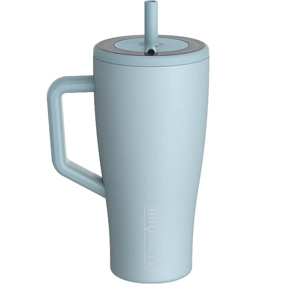 Back customization side of the BruMate Era Flip 30 oz in Blue Agave 
