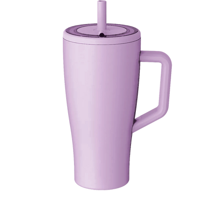 Front customization side of the BruMate Era Flip 30 oz in Lavender 