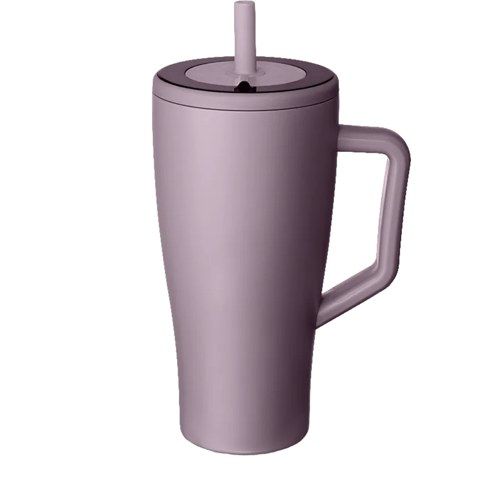 Front customization side of the BruMate Era Flip 30 oz in Rose Taupe 