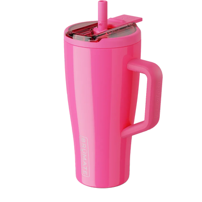 BruMate Era Flip 30 oz in Neon Pink 