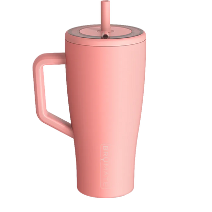 Back customization side of the BruMate Era Flip 30 oz in Guava 