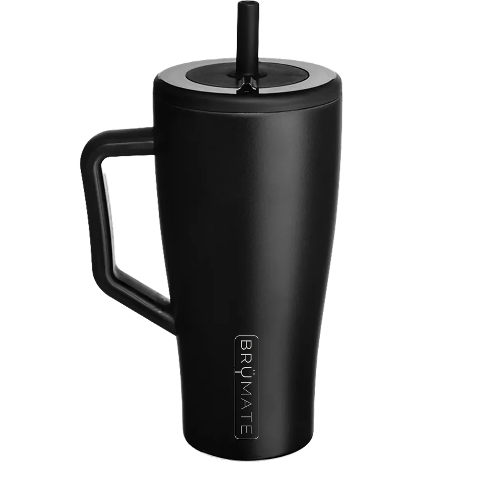 Back customization side of the BruMate Era Flip 30 oz in Matte Black 