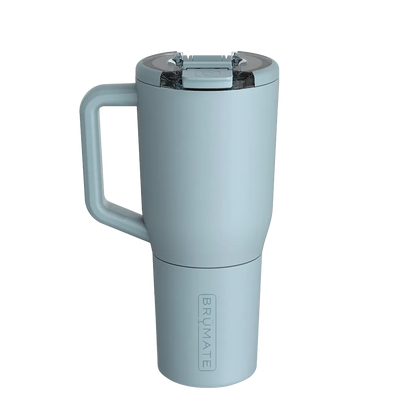 Back customization side of the BruMate Müv Mug 35 oz in Mist 