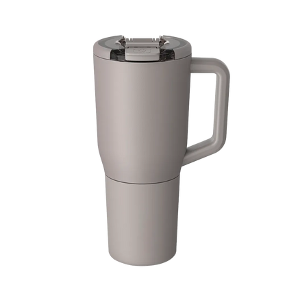 Front customization side of the BruMate Müv Mug 35 oz in Mocha 