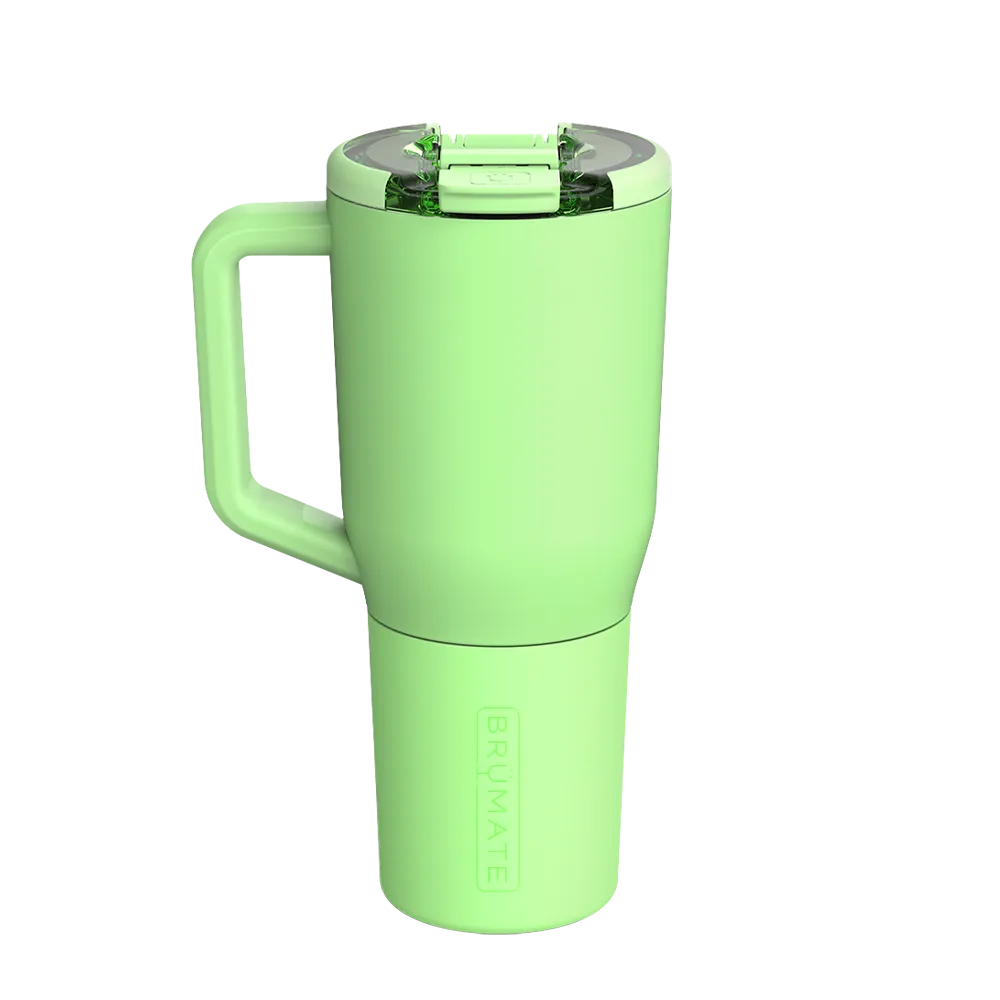 Back customization side of the BruMate Müv Mug 35 oz in Kiwi 
