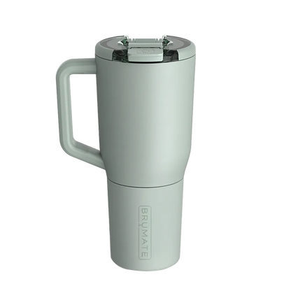 Back customization side of the BruMate Müv Mug 35 oz in Sage 