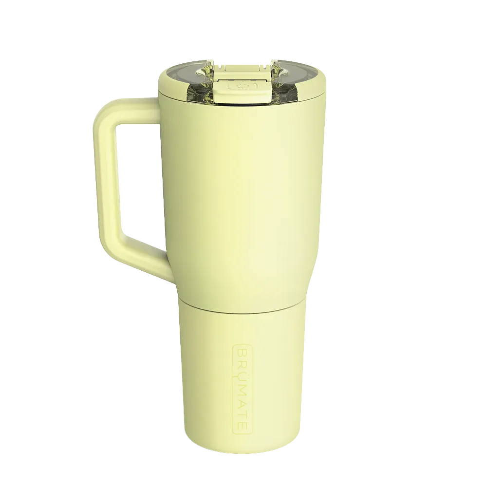 Back customization side of the BruMate Müv Mug 35 oz in Prickly Pear 