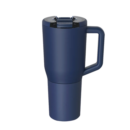 Front customization side of the BruMate Müv Mug 35 oz in Navy 