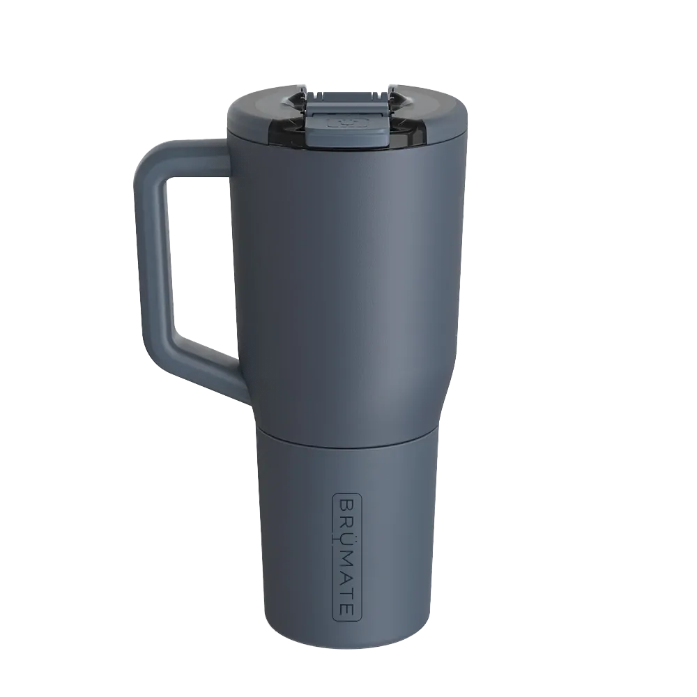 Back customization side of the BruMate Müv Mug 35 oz in Nightfall 