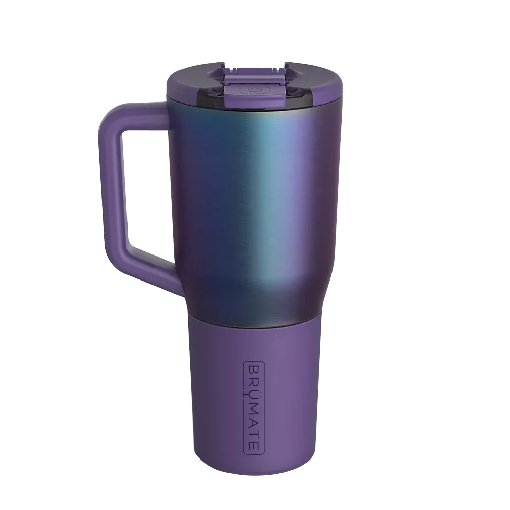 Back customization side of the BruMate Müv Mug 35 oz in Dark Aura 