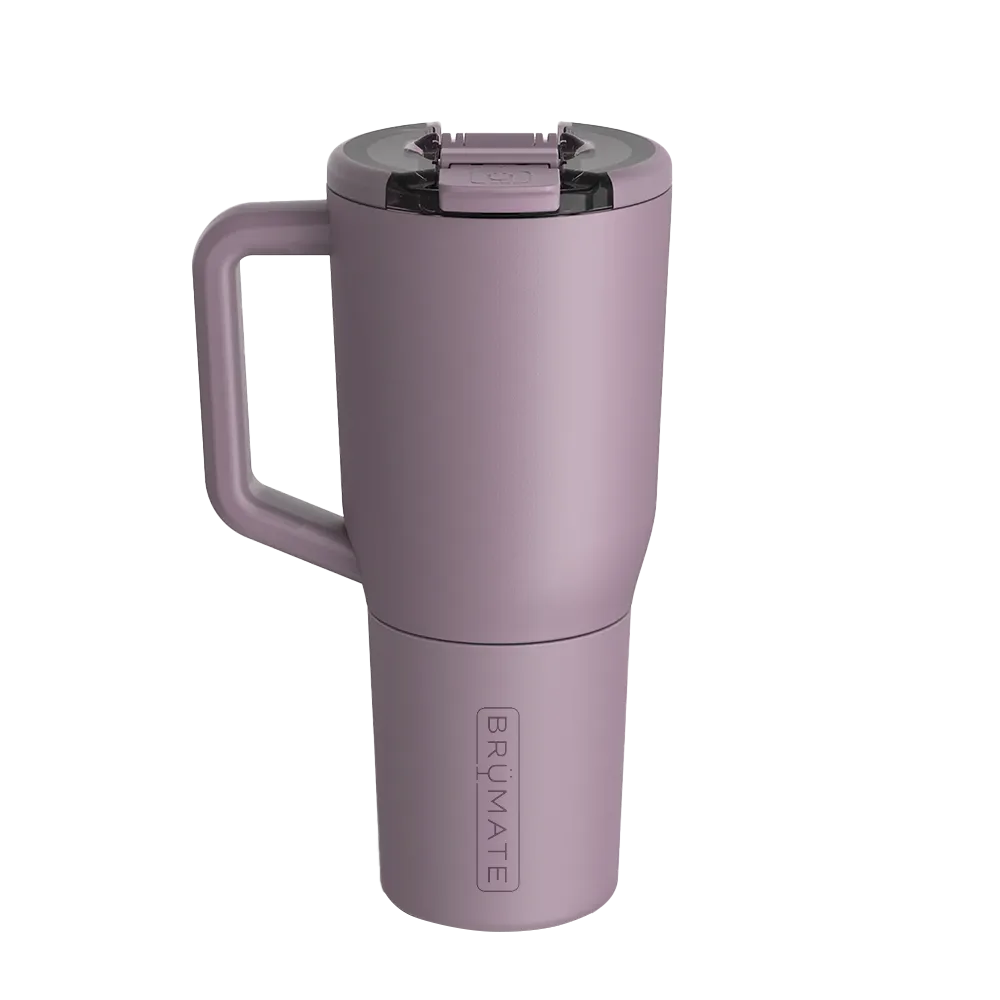Back customization side of the BruMate Müv Mug 35 oz in Lilac Dusk 
