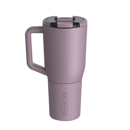 Back customization side of the BruMate Müv Mug 35 oz in Lilac Dusk 