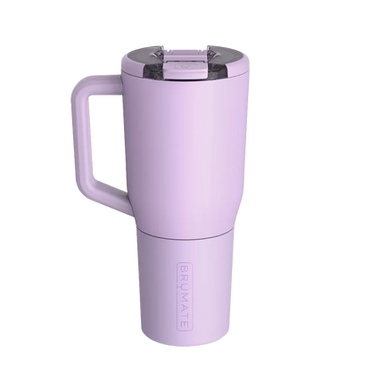 Back customization side of the BruMate Müv Mug 35 oz in Lavender 