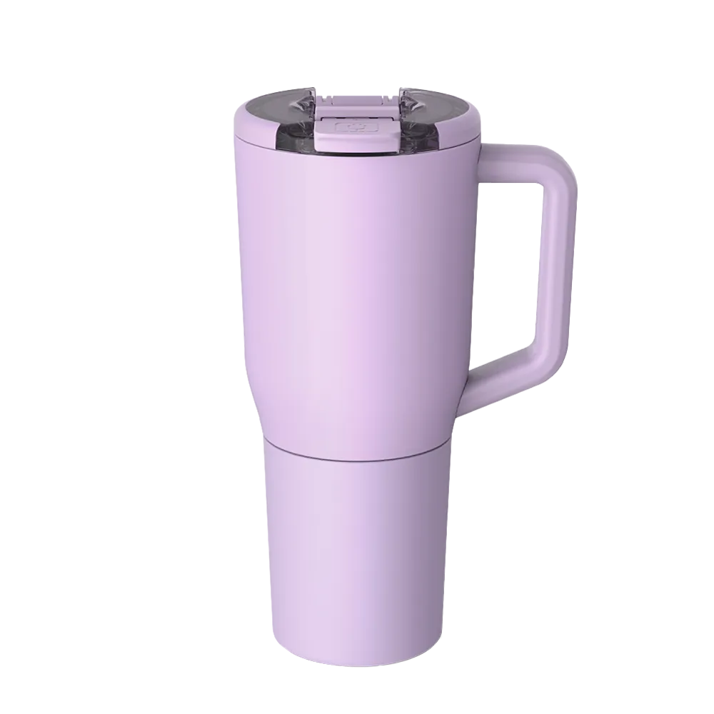Front customization side of the BruMate Müv Mug 35 oz in Lavender 