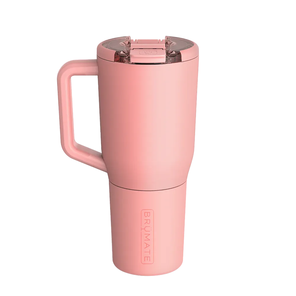 Back customization side of the BruMate Müv Mug 35 oz in Guava 