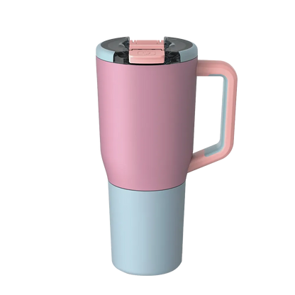 Front customization side of the BruMate Müv Mug 35 oz in Eclipse 