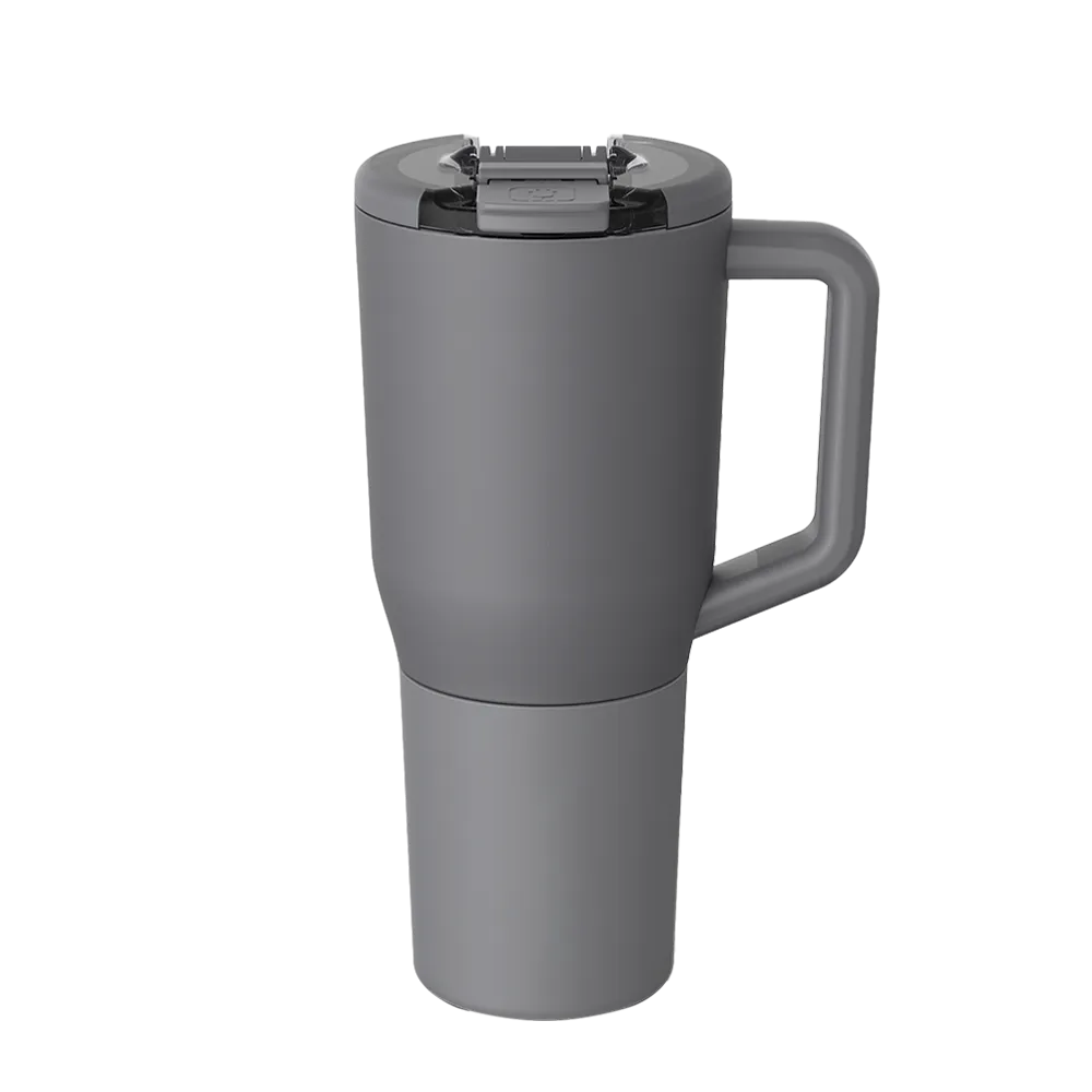 Front customization side of the BruMate Müv Mug 35 oz in Matte Grey 