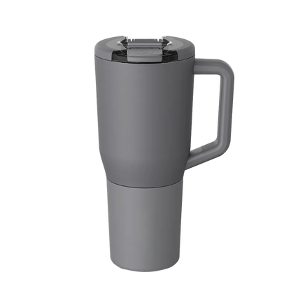 Front customization side of the BruMate Müv Mug 35 oz in Matte Grey 