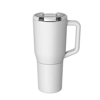 Front customization side of the BruMate Müv Mug 35 oz in Matte White 