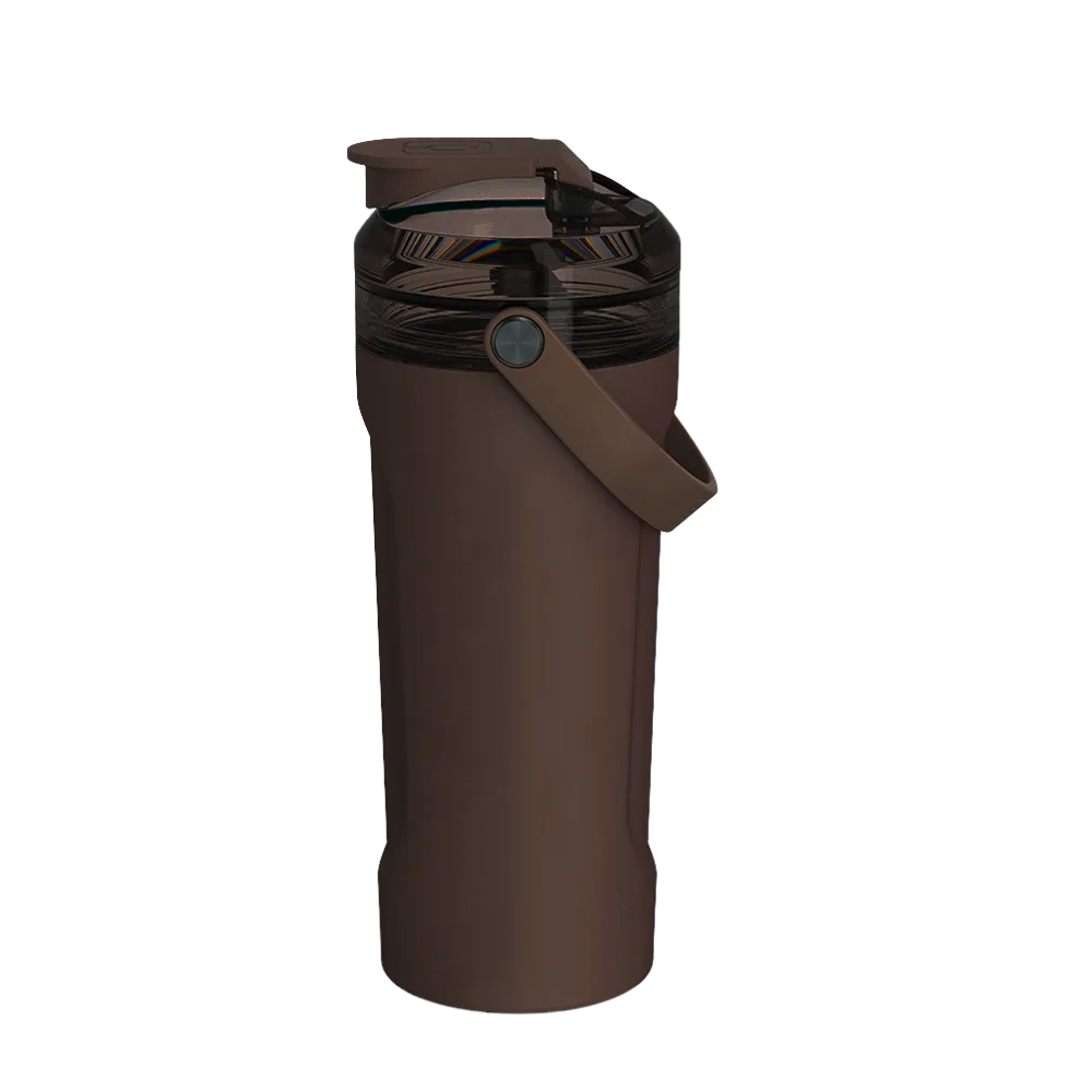 Front customization side of the BruMate MultiShaker 25 oz in Java 