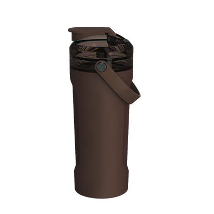 Front customization side of the BruMate MultiShaker 25 oz in Java 