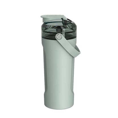Front customization side of the BruMate MultiShaker 25 oz in Sage 