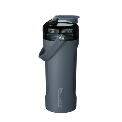 Back customization side of the BruMate MultiShaker 25 oz in Nightfall 
