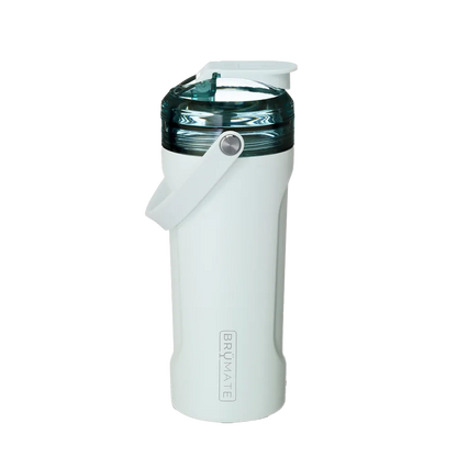 Back customization side of the BruMate MultiShaker 25 oz in Blue Agave 