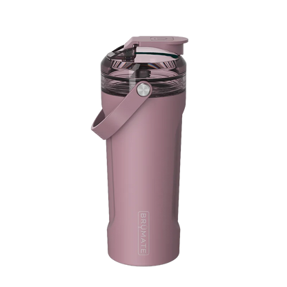 Back customization side of the BruMate MultiShaker 25 oz in Rose Taupe 