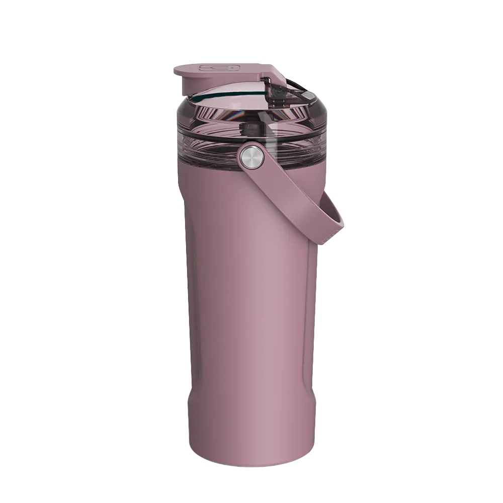 Front customization side of the BruMate MultiShaker 25 oz in Rose Taupe 