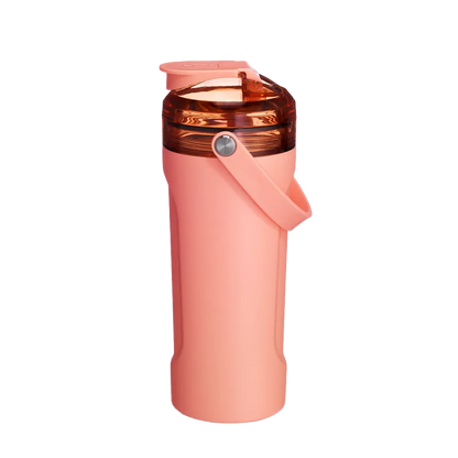 Front customization side of the BruMate MultiShaker 25 oz in Guava 