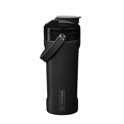 Back customization side of the BruMate MultiShaker 25 oz in Matte Black 