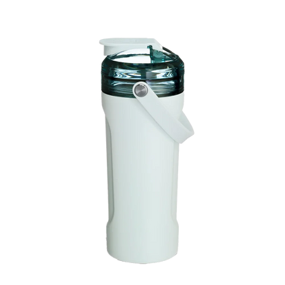 Front customization side of the Brumate Multishaker 26 oz in Blue Agave 