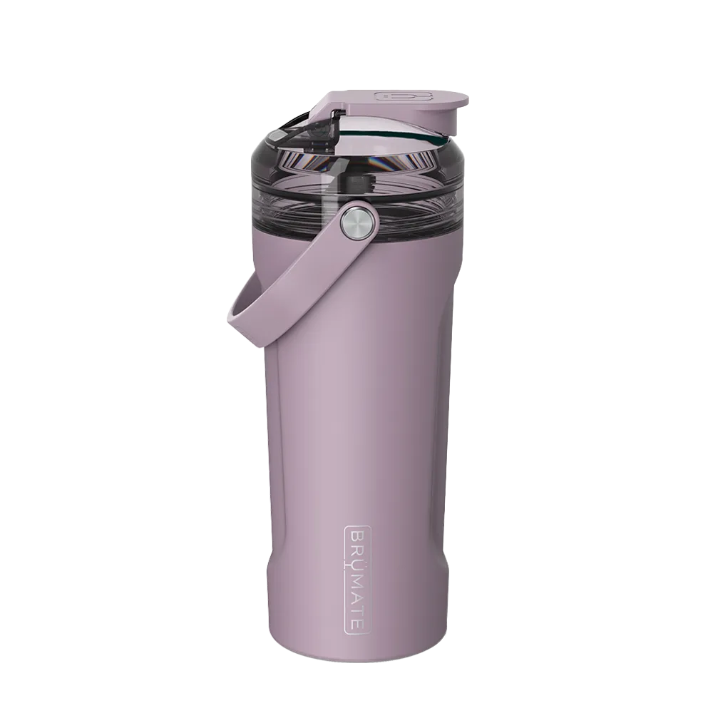 Back customization side of the Brumate Multishaker 26 oz in Lilac Dusk 