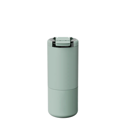 Front customization side of the BruMate Strova 18 oz in Sage 